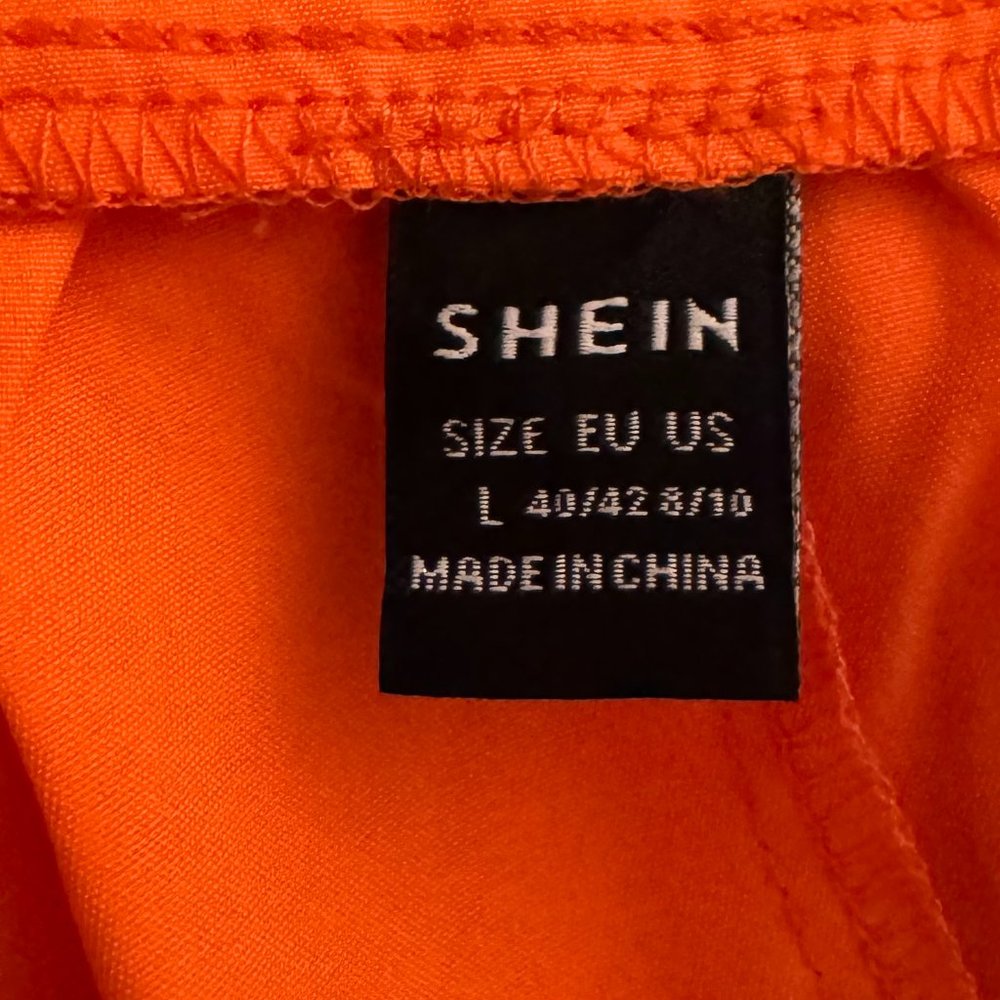 One Shoulder Maxi Sundress Mandarin Orange XL NIB - Picture 7 of 9